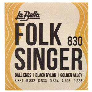 Cuerdas Guitarra Clásica- La Bella Folk Singer 830