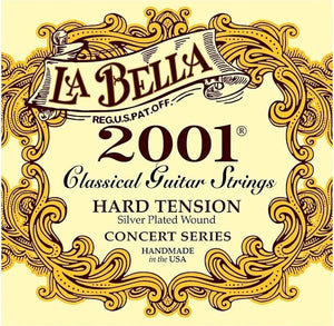 Cuerdas Guitarra Clásica- La Bella 2001 Hard Tension